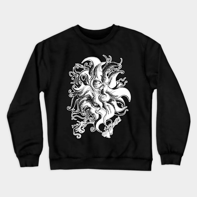 Azathoth ink sketch - Lovecraftian inspired art and designs Crewneck Sweatshirt by STearleArt